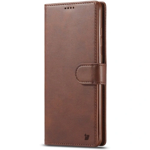 Etui Bizon Case Wallet do Samsung Galaxy A73 5G ciemnobrązowe