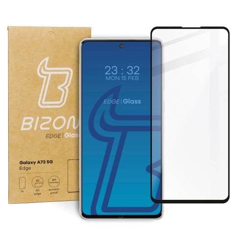 Szkło hartowane Bizon Glass Edge do Samsung Galaxy A73 5G czarne
