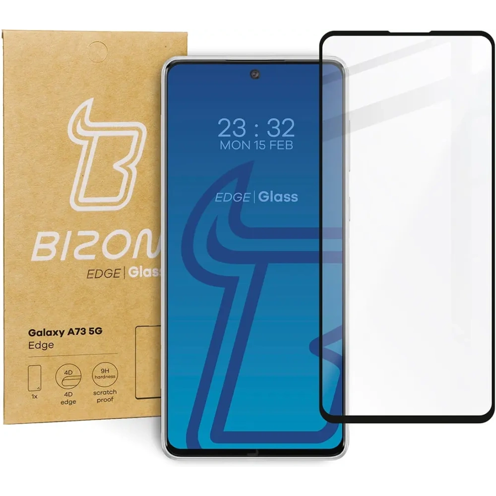Wholesale Bizon Glass Edge Samsung Galaxy A73 5G black - BIZ1264 - {ean13} - Hurt