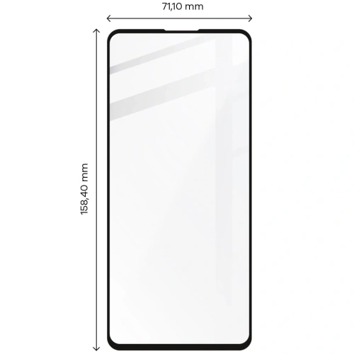 Szkło hartowane Bizon Glass Edge do Samsung Galaxy A73 5G czarne