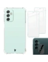 Bizon Case Clear Pack carcasă + 2x sticlă de protecție + sticlă pentru lentile Samsung Galaxy M13 / M23 5G clar