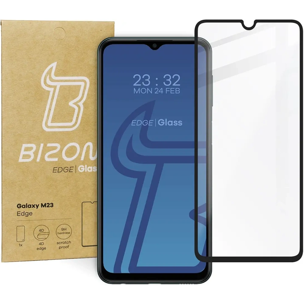 Hurtownia GSM - Tvrzené sklo Bizon Glass Edge pro Samsung Galaxy M13 / M23 5G černé - BIZ1270 - {ean13} - Hurt