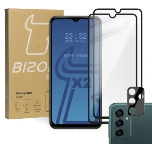 Hurtownia GSM - Szkło hartowane Bizon Glass Edge - 2 sztuki + ochrona na obiektyw, Galaxy M13 / M23 5G - BIZ7573 - {ean13} - Hurt