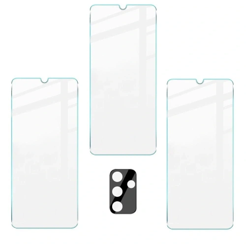 3x szkło hartowane Bizon Glass Clear + szkło na obiektyw Samsung Galaxy M13 / M23 5G