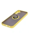 Hurtownia GSM - Etui z uchwytem na palec Bizon Case Hybrid Ring do Samsung Galaxy M14 5G przydymione z żółtą ramką - BIZ1278 - {ean13} - Hurt