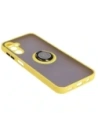 Hurtownia GSM - Etui z uchwytem na palec Bizon Case Hybrid Ring do Samsung Galaxy M14 5G przydymione z żółtą ramką - BIZ1278 - {ean13} - Hurt