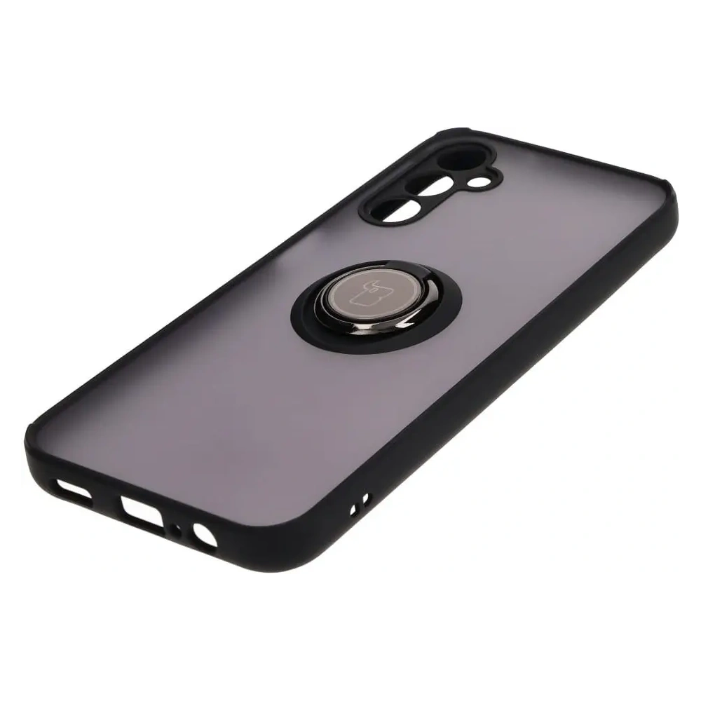 Hurtownia GSM - Etui s úchytem na prst Bizon Case Hybrid Ring do Samsung Galaxy M14 5G kouřové s černým rámečkem - BIZ1280 - {ean13} - Hurt