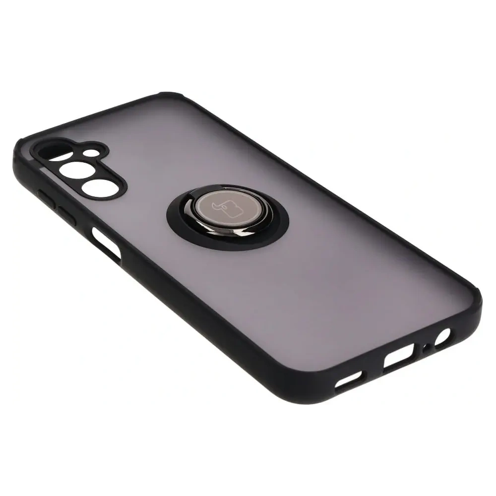 Hurtownia GSM - Etui s úchytem na prst Bizon Case Hybrid Ring do Samsung Galaxy M14 5G kouřové s černým rámečkem - BIZ1280 - {ean13} - Hurt
