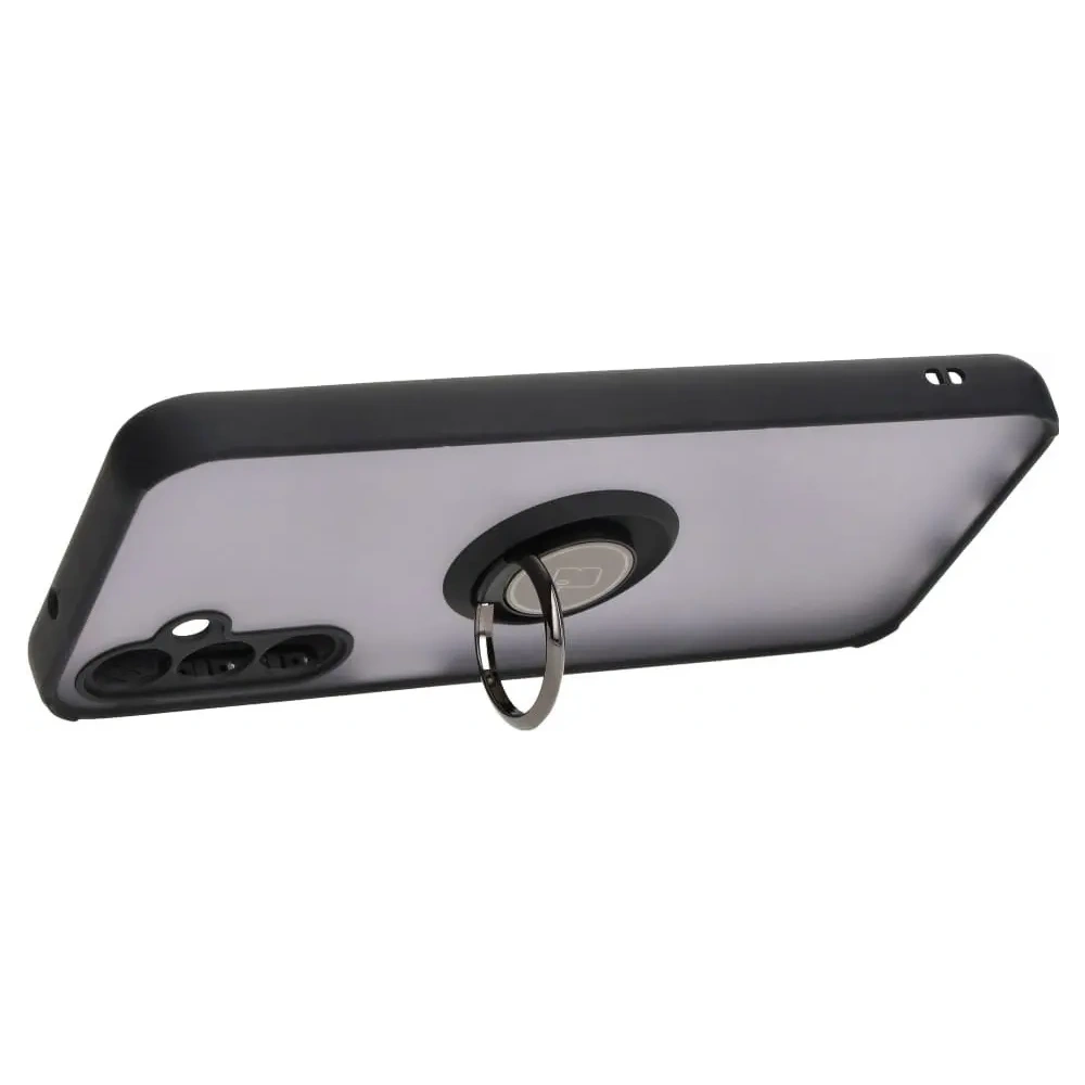 Hurtownia GSM - Etui s úchytem na prst Bizon Case Hybrid Ring do Samsung Galaxy M14 5G kouřové s černým rámečkem - BIZ1280 - {ean13} - Hurt