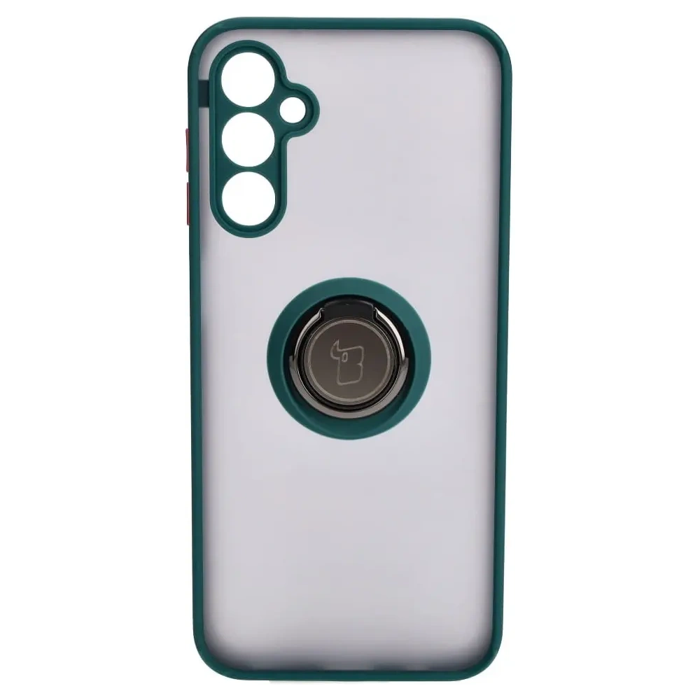 Wholesale Bizon Case Hybrid Ring Samsung Galaxy M14 5G smoky with a dark green frame - BIZ1281 - {ean13} - Hurt