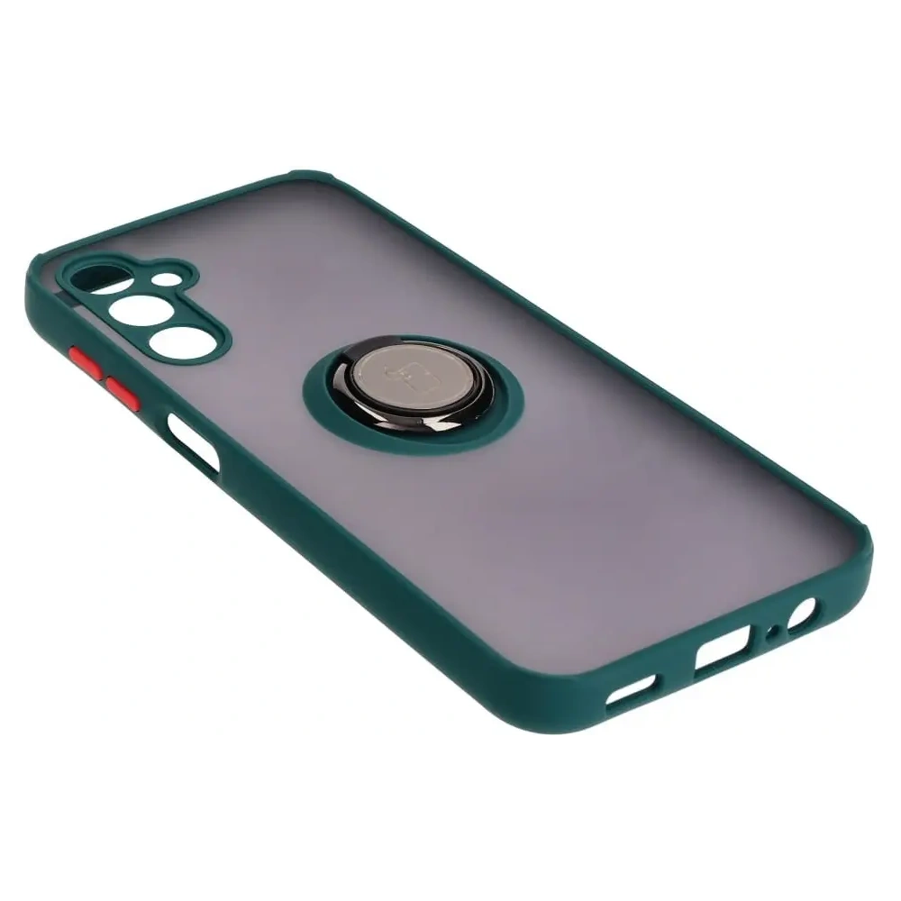 Hurtownia GSM - Bizon Case Hybrid Ring Samsung Galaxy M14 5G fumuriu cu un cadru verde închis - BIZ1281 - {ean13} - Hurt