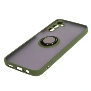 Hurtownia GSM - Bizon Case Hybrid Ring Samsung Galaxy M14 5G rauchig mit einem grünen Rahmen - BIZ1282 - {ean13} - Hurt