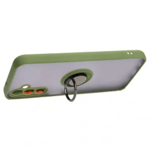 Hurtownia GSM - Bizon Case Hybrid Ring Samsung Galaxy M14 5G rauchig mit einem grünen Rahmen - BIZ1282 - {ean13} - Hurt