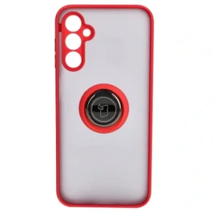 Bizon Case Hybrid Ring Samsung Galaxy M14 5G smoky with a red frame