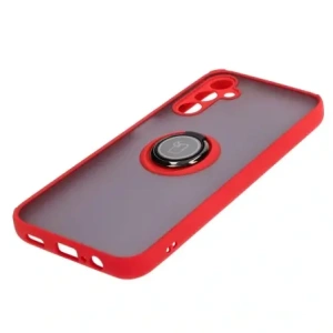 Hurtownia GSM - Bizon Case Hybrid Ring Samsung Galaxy M14 5G fumuriu cu un cadru roșu - BIZ1286 - {ean13} - Hurt