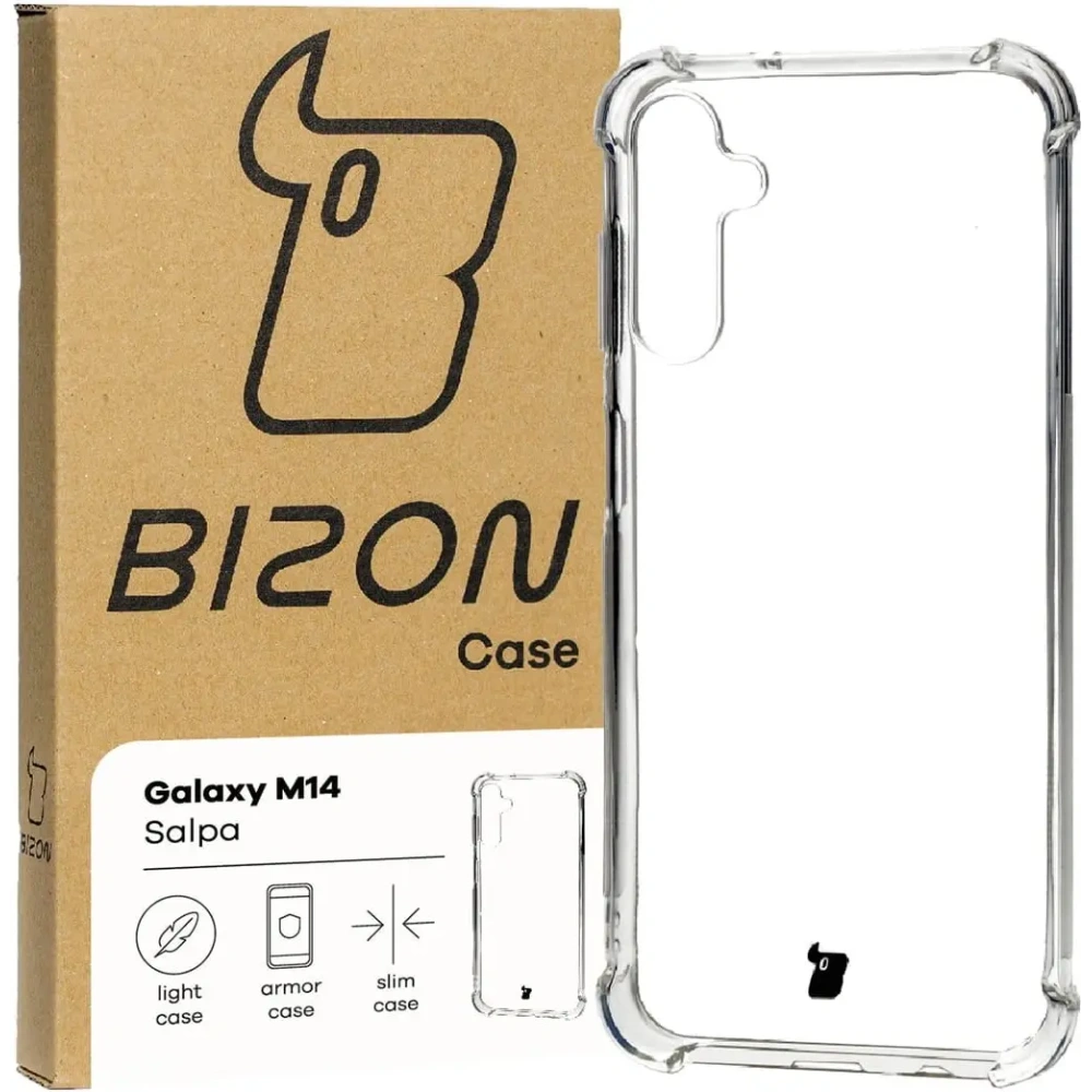 Wholesale Bizon Case Salpa Samsung Galaxy M14 5G clear - BIZ1287 - {ean13} - Hurt