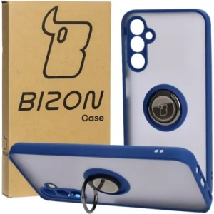 Hurtownia GSM - Etui s úchopem na prst Bizon Case Hybrid Ring pro Samsung Galaxy M14 5G kouřové s modrým rámem - BIZ1290 - {ean13} - Hurt