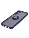 Hurtownia GSM - Etui z uchwytem na palec Bizon Case Hybrid Ring do Samsung Galaxy M14 5G przydymione z granatową ramką - BIZ1290 - {ean13} - Hurt
