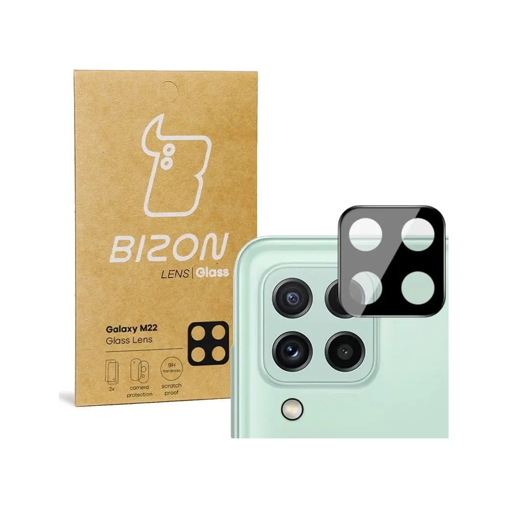 Wholesale Bizon Glass Lens Samsung Galaxy A22 4G / M22 [2 PACK] - BIZ7582 - {ean13} - Hurt