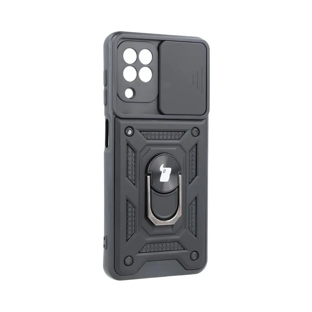 Hurtownia GSM - Bizon Case CamShield Ring Samsung Galaxy A22 4G / M22 negru - BIZ7587 - {ean13} - Hurt
