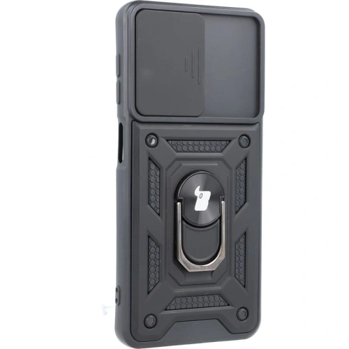 Etui Bizon Case CamShield Ring do Samsung Galaxy A22 4G / M22 czarne