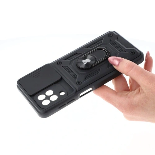 Etui Bizon Case CamShield Ring do Samsung Galaxy A22 4G / M22 czarne