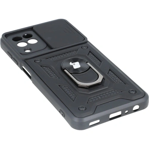 Etui Bizon Case CamShield Ring do Samsung Galaxy A22 4G / M22 czarne