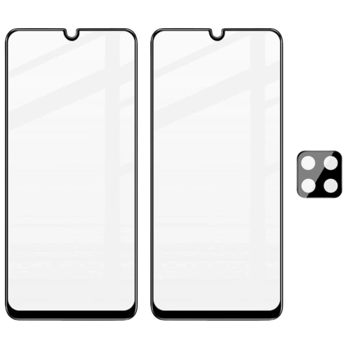 2x szkło hartowane Bizon Glass Edge + ochrona na obiektyw Samsung Galaxy A22 4G / M22