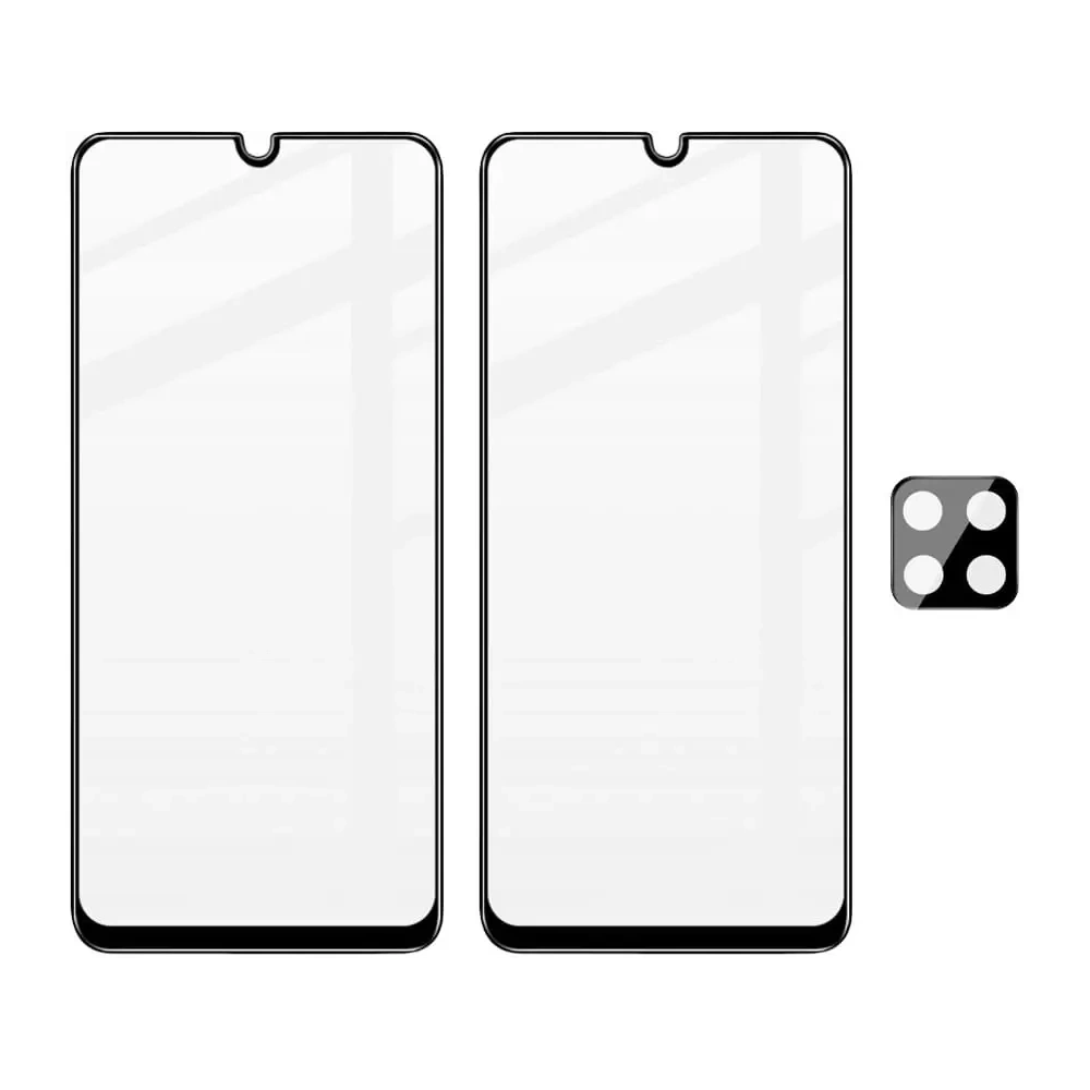 Hurtownia GSM - Bizon Glass Edge 2x sticlă temperată + protecție lentilă Samsung Galaxy A22 4G / M22 - BIZ7588 - {ean13} - Hurt