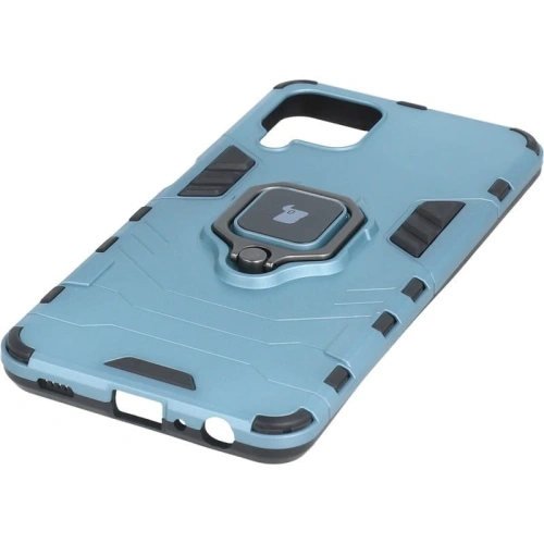 Etui Bizon Case Armor Ring do Samsung Galaxy A22 4G / M22 niebieskie