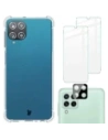 Bizon Case Clear Pack carcasă + 2x sticlă pentru ecran + sticlă pentru lentilă Samsung Galaxy A22 4G / M22 transparentă