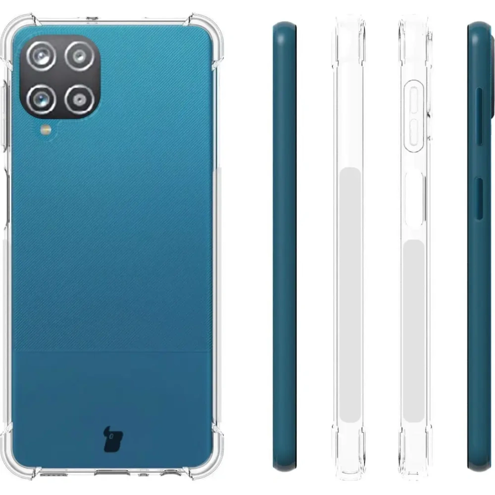 Hurtownia GSM - Etui + 2x szkło na ekran + szkło na obiektyw Bizon Case Clear Pack do Samsung Galaxy A22 4G / M22 przezroczyste - BIZ7591 - {ean13} - Hurt