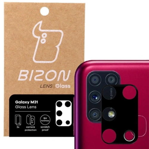 Szkło na aparat Bizon Glass Lens do Samsung Galaxy M31 [2 PACK]