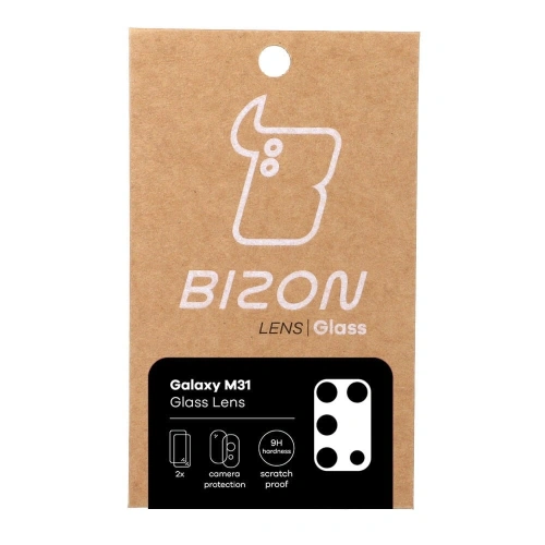 Szkło na aparat Bizon Glass Lens do Samsung Galaxy M31 [2 PACK]