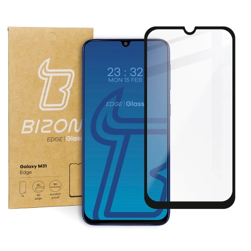 Szkło hartowane Bizon Glass Edge do Samsung Galaxy M31 czarne