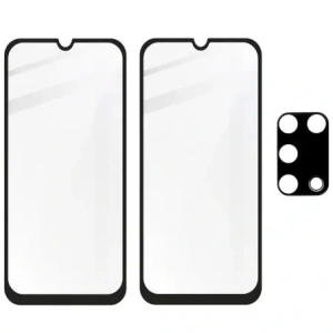 Hurtownia GSM - Szkło hartowane Bizon Glass Edge - 2 sztuki + ochrona na obiektyw, Galaxy M31, czarne - BIZ7594 - {ean13} - Hurt