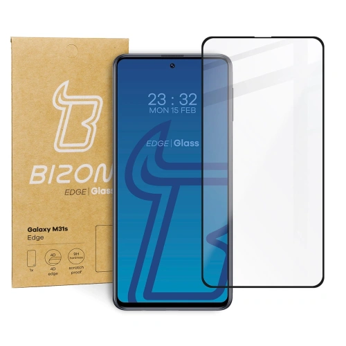 Szkło hartowane Bizon Glass Edge do Samsung Galaxy M31s czarne