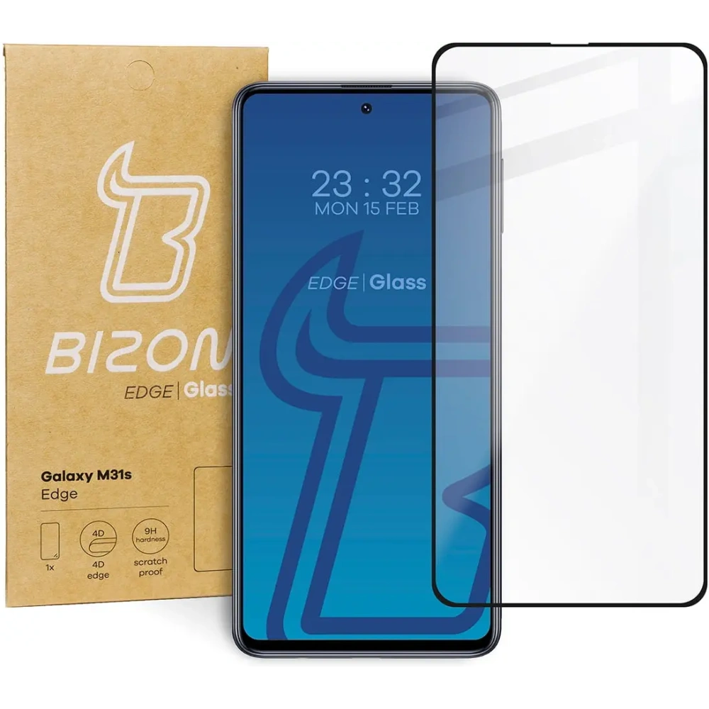 Wholesale Bizon Glass Edge Samsung Galaxy M31s black - BIZ7595 - {ean13} - Hurt