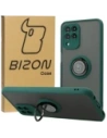 Bizon Case Hybrid Gyűrű Samsung Galaxy M33 5G füstös sötétzöld kerettel