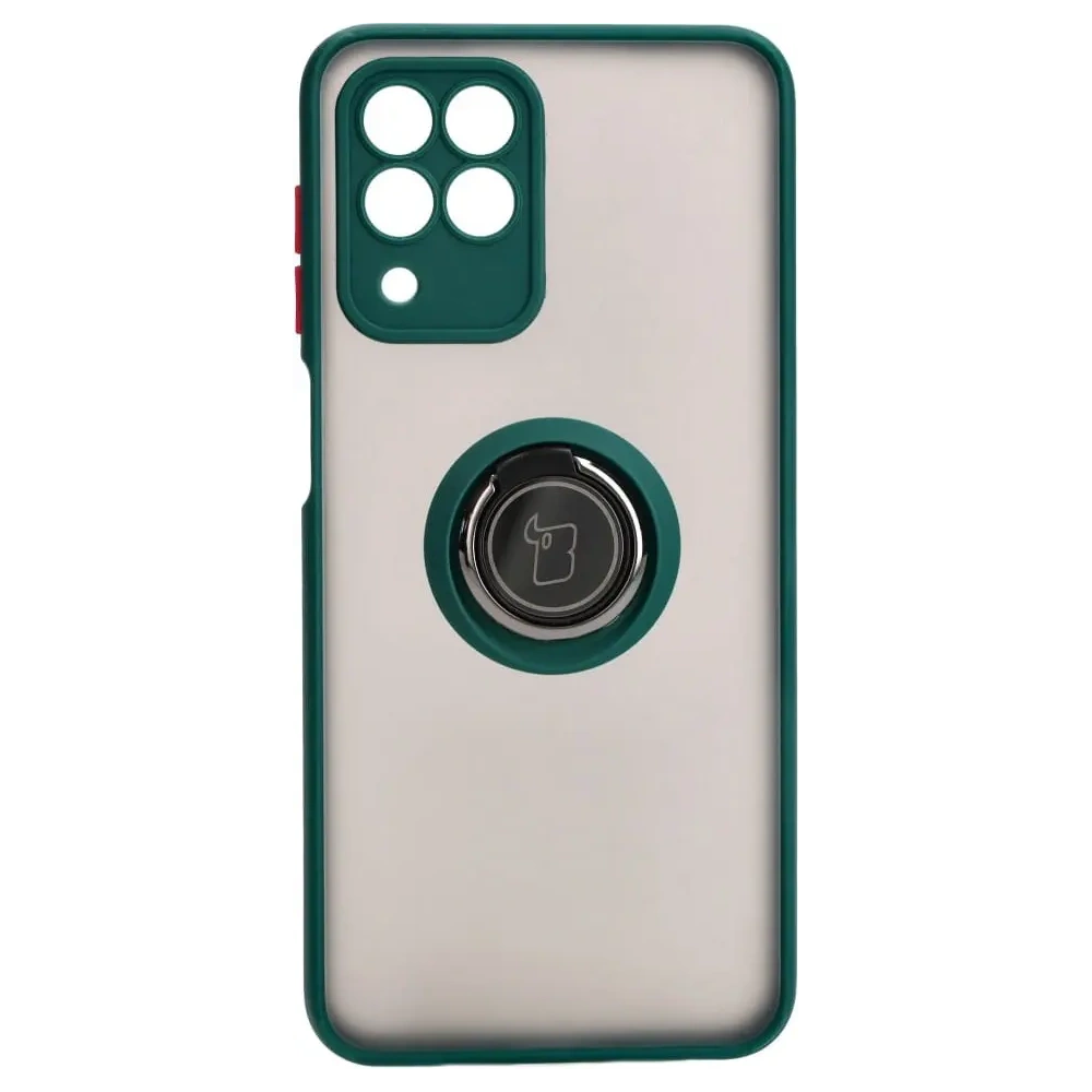 Wholesale Bizon Case Hybrid Ring Samsung Galaxy M33 5G smoky with a dark green frame - BIZ7599 - {ean13} - Hurt