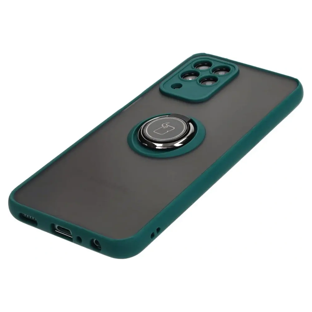 Wholesale Bizon Case Hybrid Ring Samsung Galaxy M33 5G smoky with a dark green frame - BIZ7599 - {ean13} - Hurt
