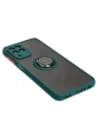 Wholesale Bizon Case Hybrid Ring Samsung Galaxy M33 5G smoky with a dark green frame - BIZ7599 - {ean13} - Hurt
