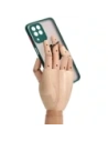 Wholesale Bizon Case Hybrid Ring Samsung Galaxy M33 5G smoky with a dark green frame - BIZ7599 - {ean13} - Hurt