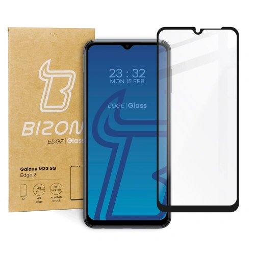 Szkło hartowane Bizon Glass Edge 2 do Samsung Galaxy M33 5G czarne
