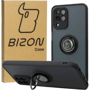 Hurtownia GSM - Etui z uchwytem na palec Bizon Case Hybrid Ring do Samsung Galaxy M33 5G kouřové s černým rámem - BIZ1330 - {ean13} - Hurt