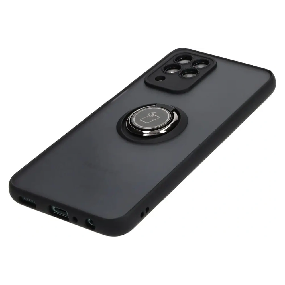 Wholesale Bizon Case Hybrid Ring Samsung Galaxy M33 5G smoky with a black frame - BIZ1330 - {ean13} - Hurt