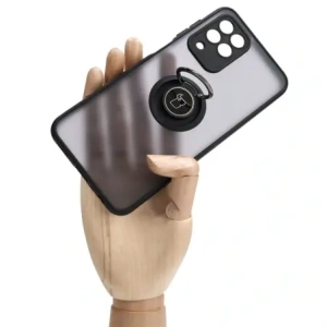 Hurtownia GSM - Etui z uchwytem na palec Bizon Case Hybrid Ring do Samsung Galaxy M33 5G kouřové s černým rámem - BIZ1330 - {ean13} - Hurt