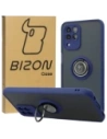 Bizon Case Hybrid Ring Samsung Galaxy M33 5G smoky with a navy blue frame