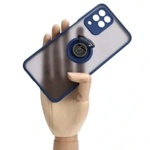 Hurtownia GSM - Bizon Case Hybrid Ring Samsung Galaxy M33 5G fumuriu cu un cadru albastru marin - BIZ1333 - {ean13} - Hurt
