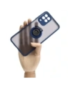 Wholesale Bizon Case Hybrid Ring Samsung Galaxy M33 5G smoky with a navy blue frame - BIZ1333 - {ean13} - Hurt